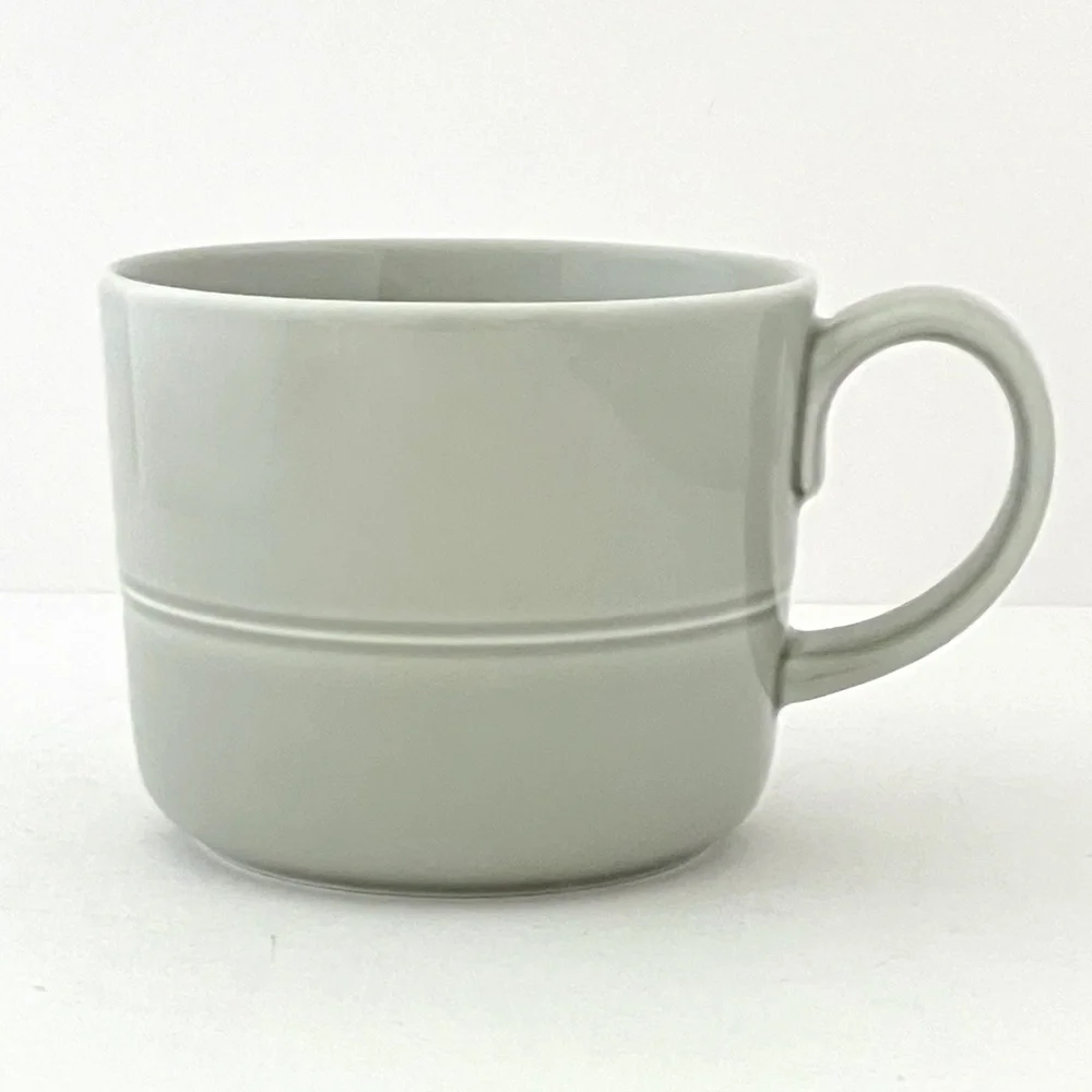 Crate & Barrel Aaron Probyn Hue 12 oz. Light Grey Mug / Discontinued